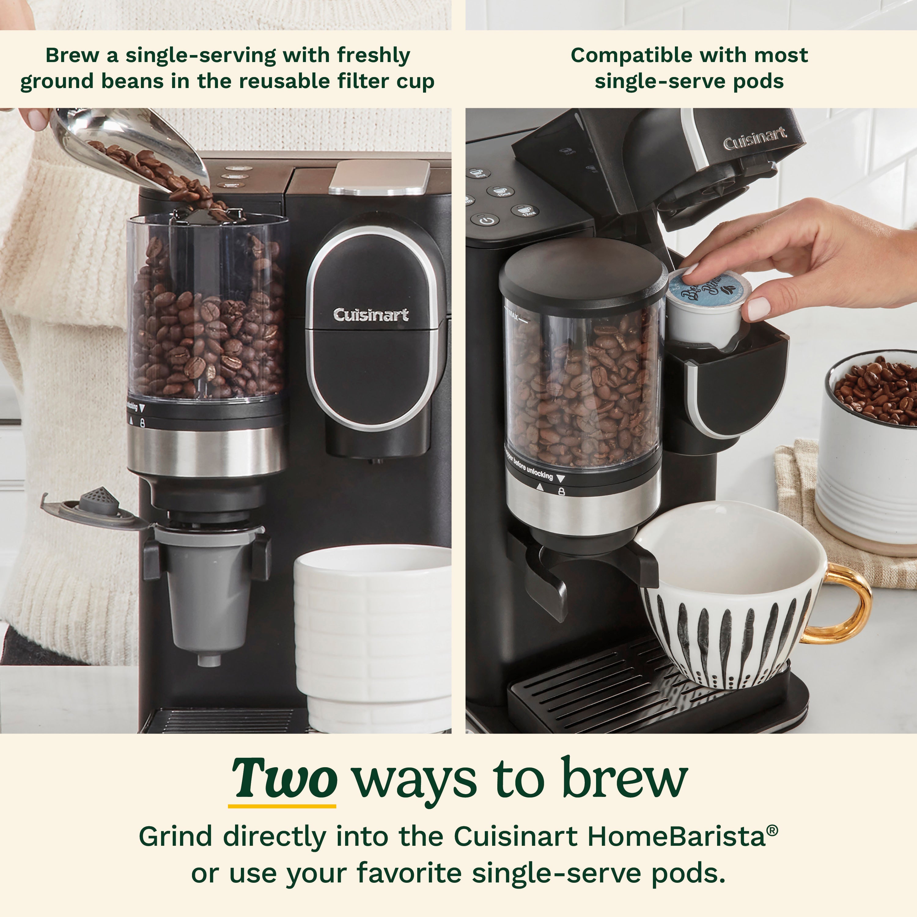 Grind & Brew Single-Serve Coffee Maker - Black