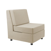 Outdoor Armless Chair with Sunbrella - Spectrum Sand