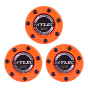 Official Roller Hockey Game Puck – Orange – 3 Pack