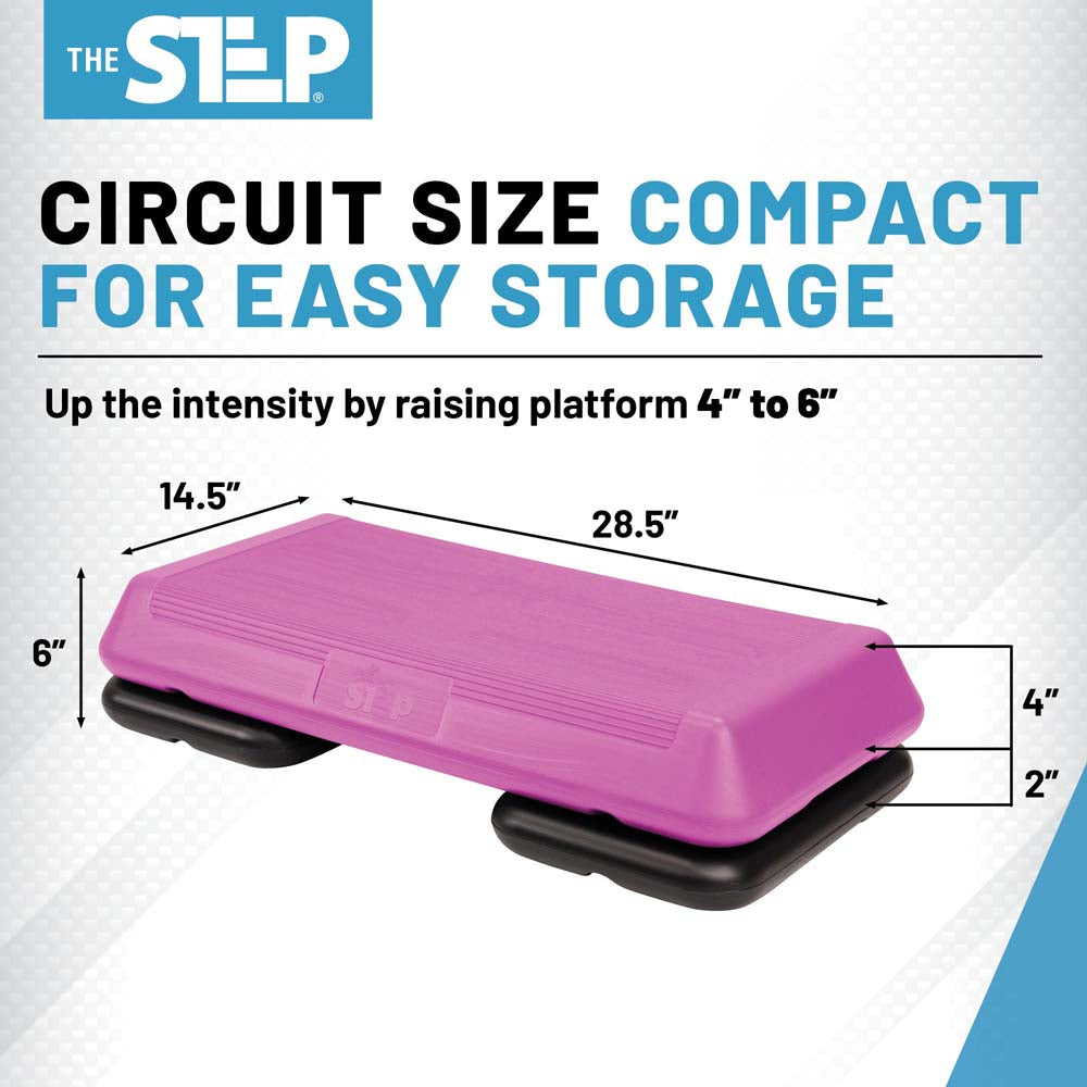 The Circuit Step Pink/Black (2 Risers) New
