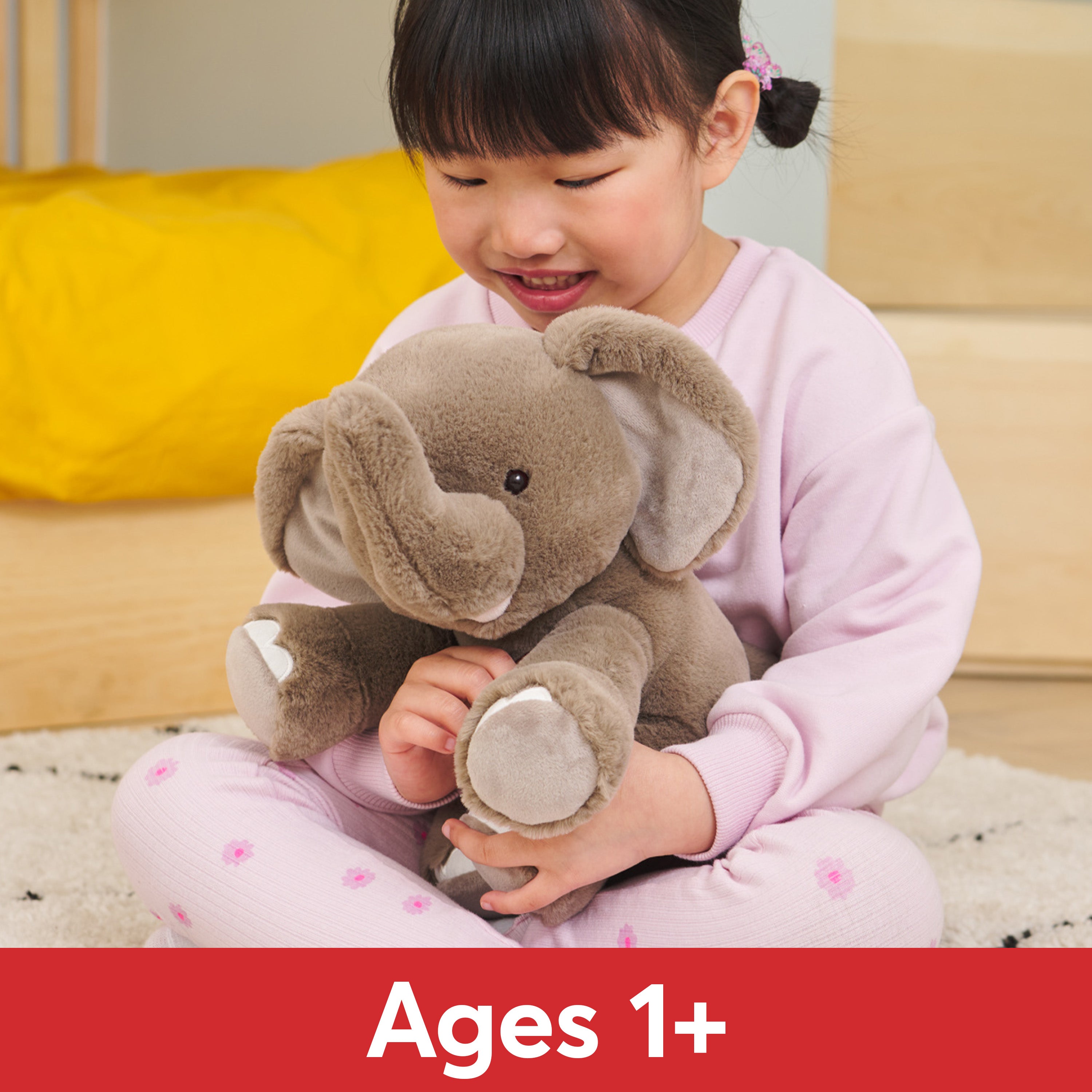 GUND Chai Elephant Plush, Premium Stuffed Animal for Ages 1 and Up, Gray, 10”