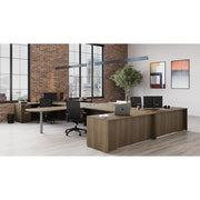 OfficeSource OS Laminate Collection Multi-Person Typical - OSTYP170 - Modern Walnut