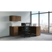 OfficeSource OS Laminate Collection L Shape Typical - OS31 - Modern Walnut