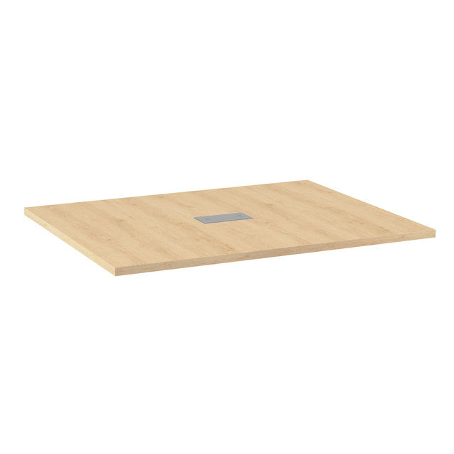 OfficeSource  60"W - 1/2 Rectangular Conference Table Top (Top Only) - American Elm