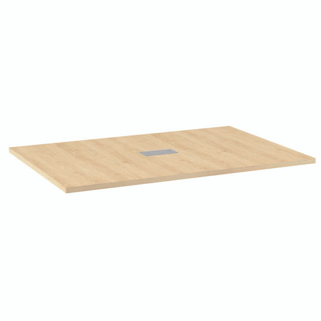 OfficeSource  Rectangular Conference Table Top (Top Only) - 47" x 71" - American Elm