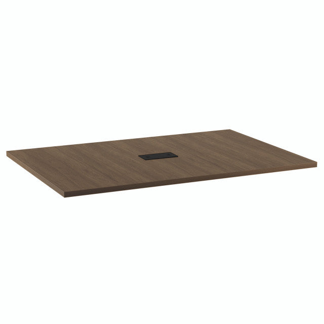 OfficeSource  Rectangular Conference Table Top (Top Only) - 47" x 71" - Modern Walnut