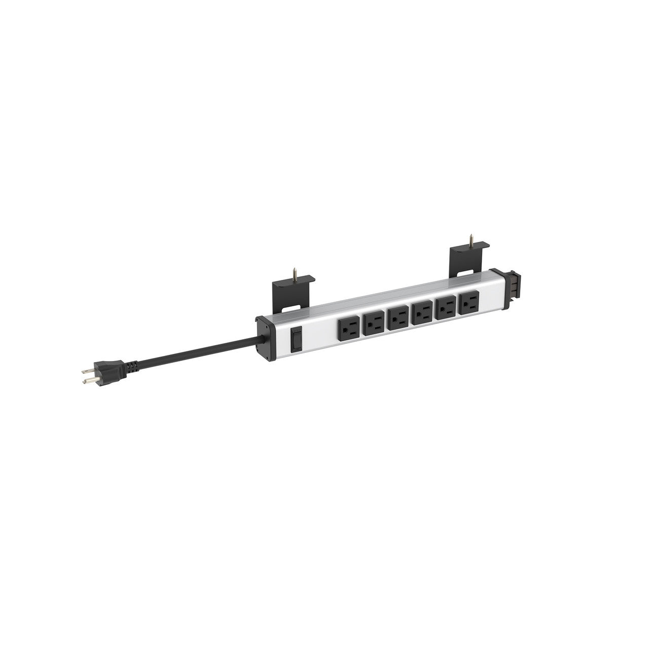 OfficeSource  Undermount Power Strip - Silver