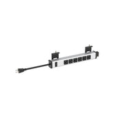 OfficeSource  Undermount Power Strip - Silver
