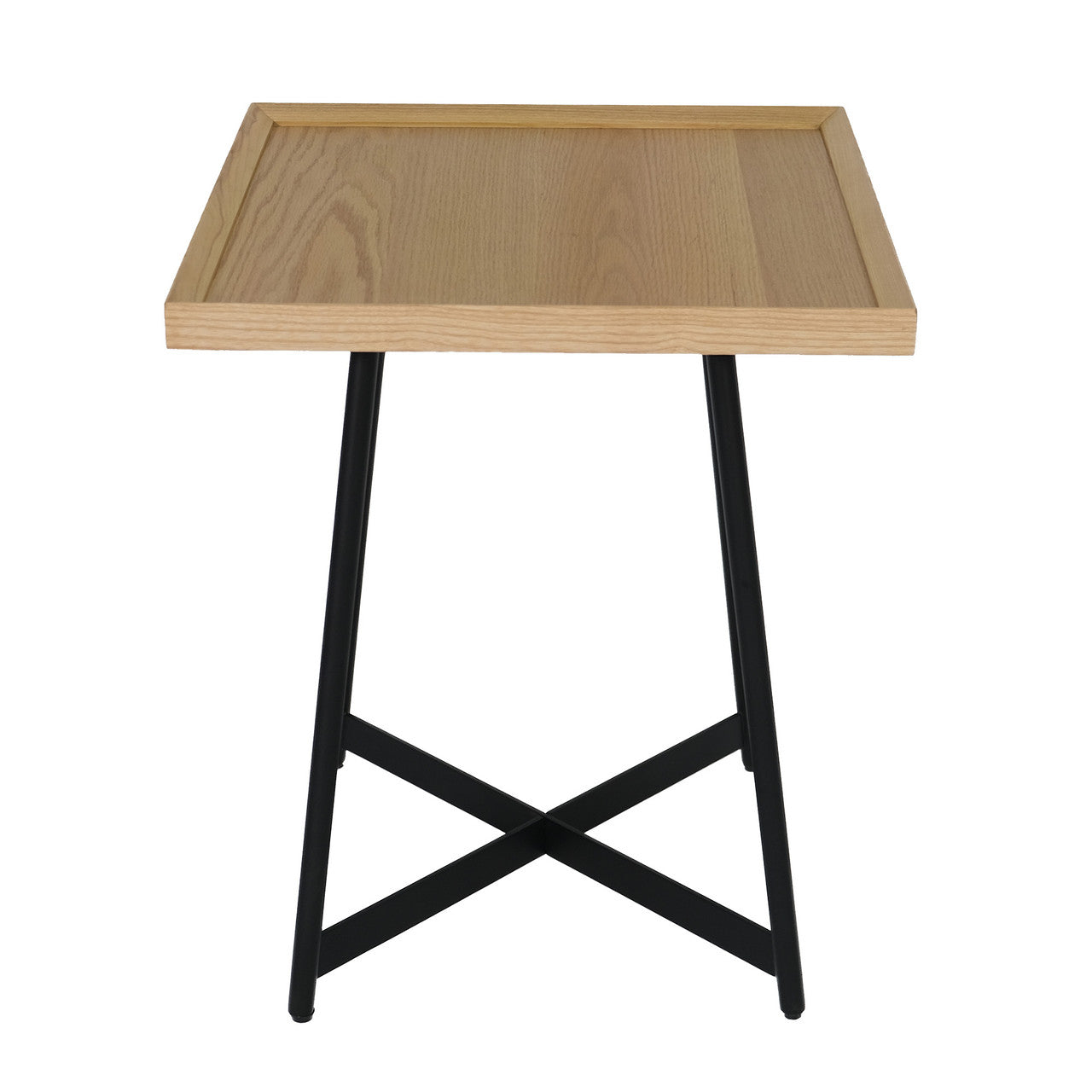 OfficeSource Declan 18"W Square End Table - Natural