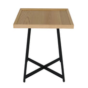 OfficeSource Declan 18"W Square End Table - Natural