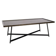 OfficeSource Declan 24" x 48"W Rectangular Coffee Table - Walnut