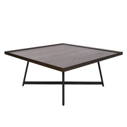 OfficeSource Declan 36"W Square Coffee Table - Walnut