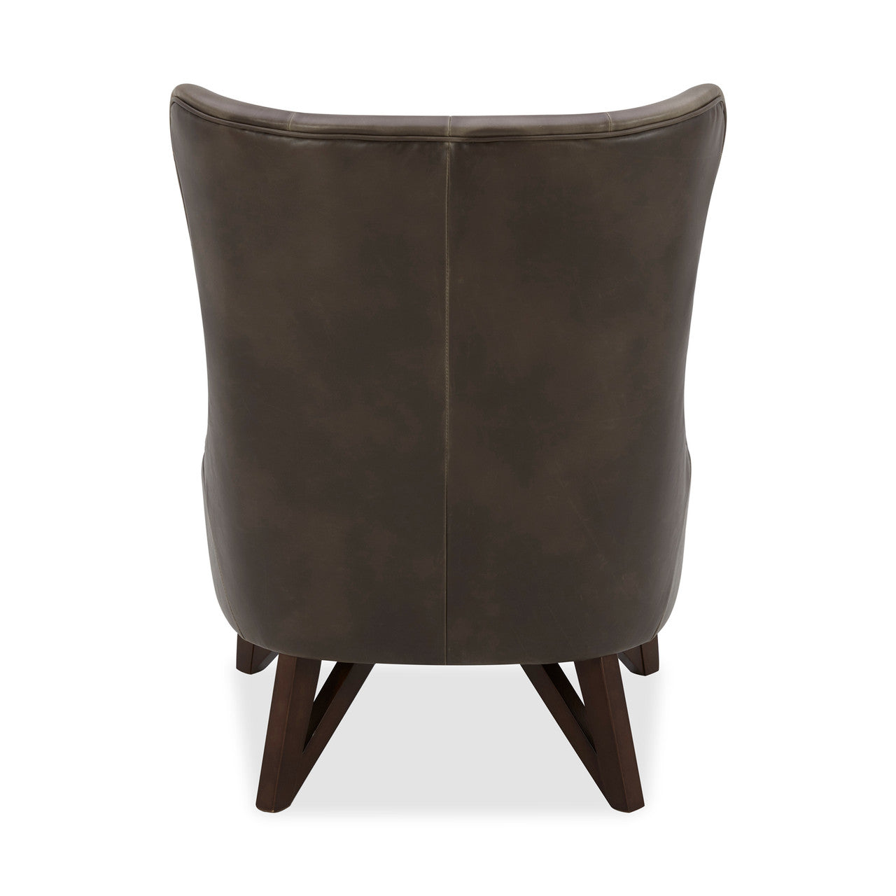 OfficeSource Remington Wingback Upholstered Lounge Chair - Toffee