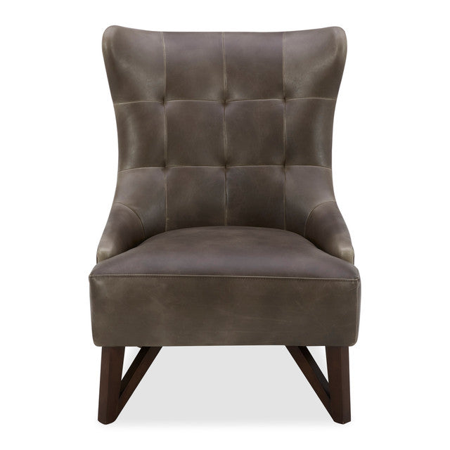 OfficeSource Remington Wingback Upholstered Lounge Chair - Toffee