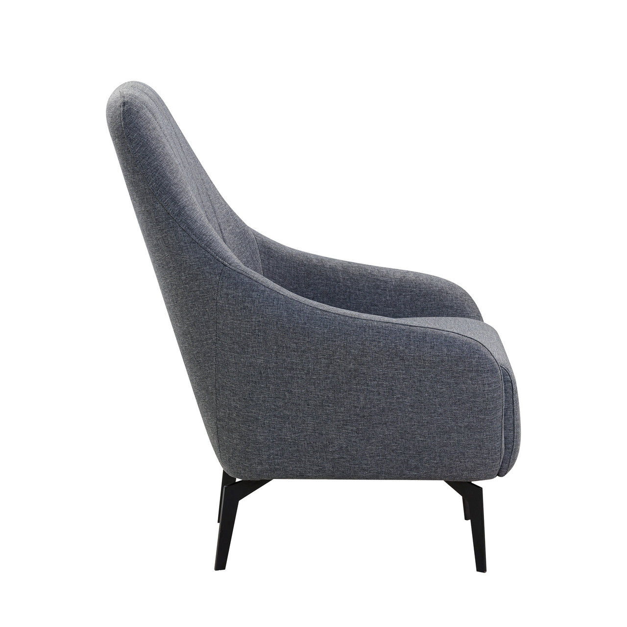 OfficeSource Jaxon High Back Upholstered Lounge - Charcoal