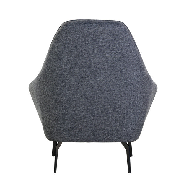 OfficeSource Jaxon High Back Upholstered Lounge - Charcoal