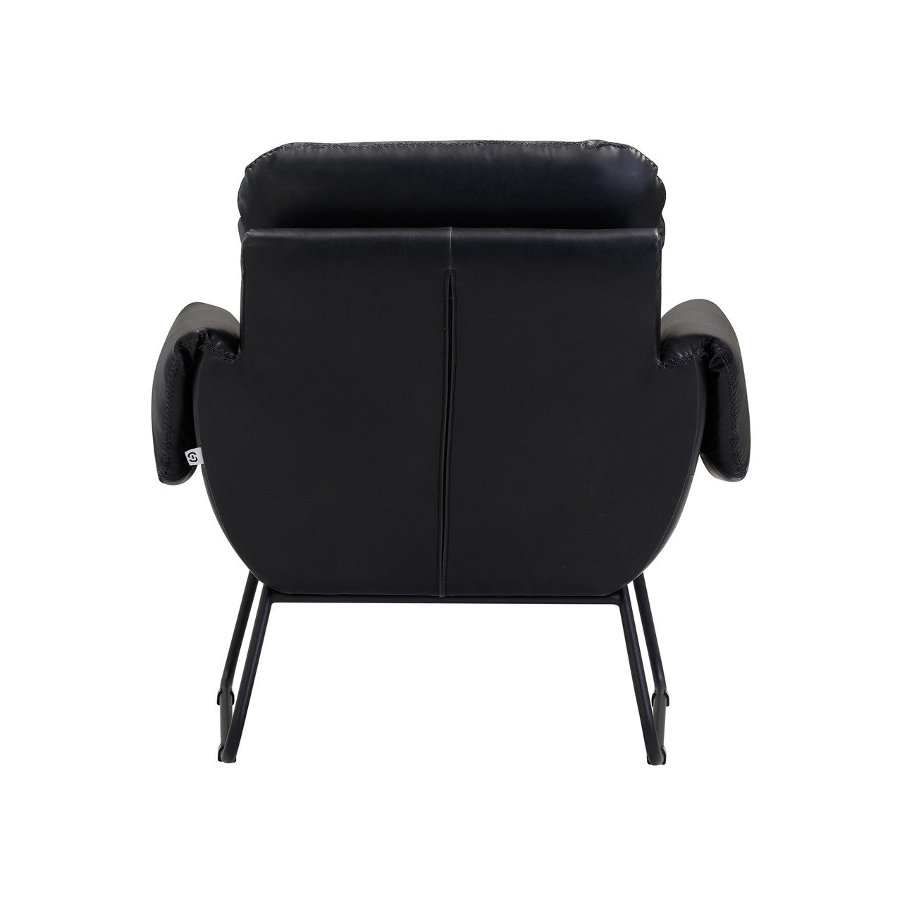 OfficeSource Peyton Upholstered Lounge Chair - Onyx