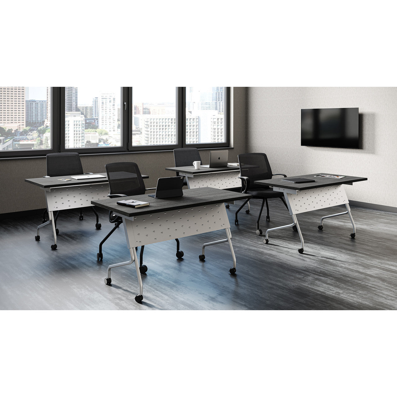 OfficeSource Training Tables Training Typical - OST03 - Coastal Gray