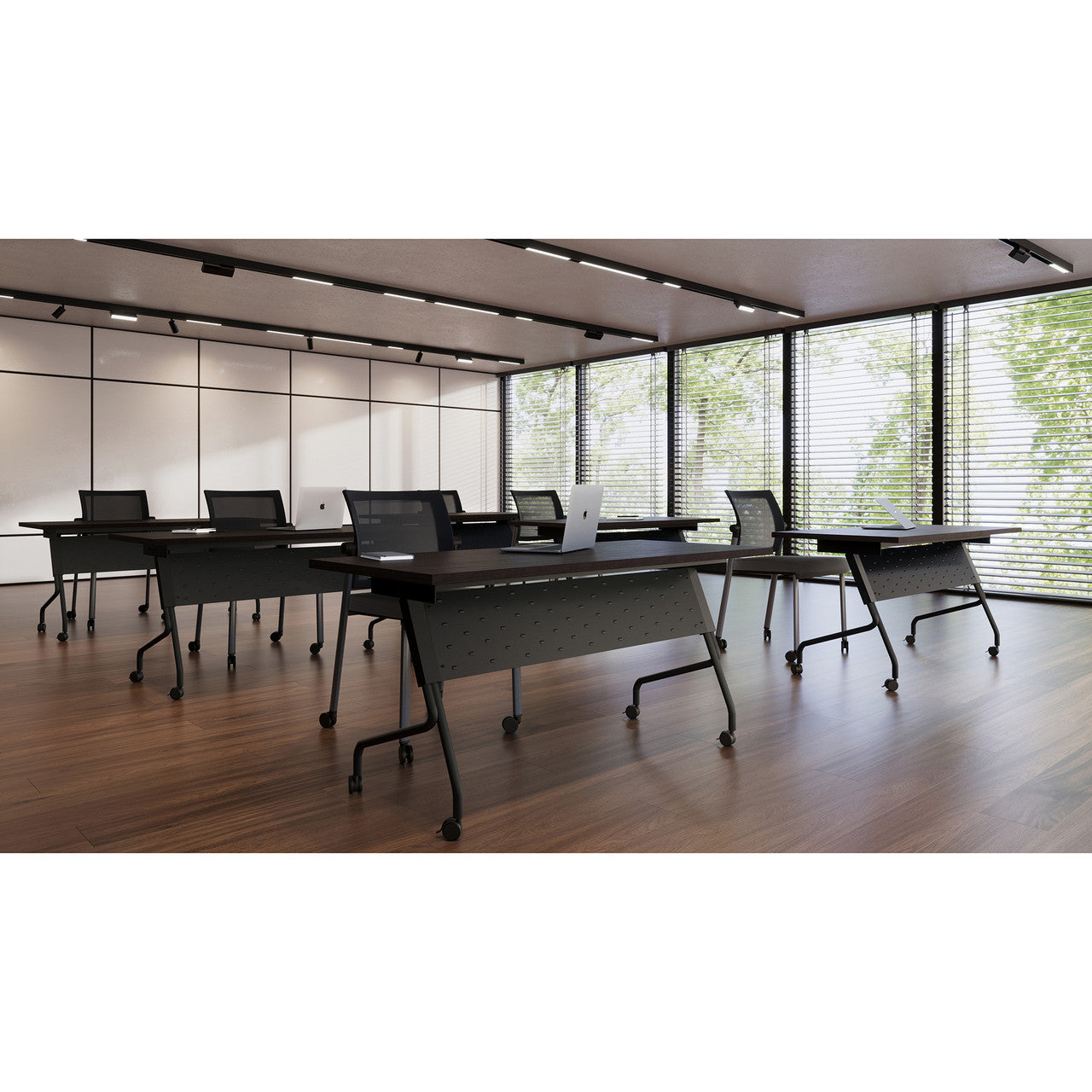 OfficeSource Training Tables Training Typical - OST14 - Mahogany