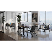 OfficeSource Training Tables Training Typical - OST19 - Modern Walnut