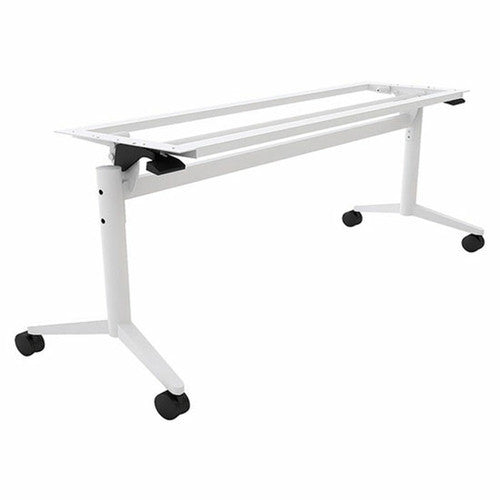 OfficeSource Training Tables T - Flip Top Table Leg - White