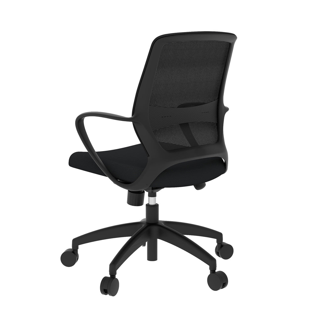 OfficeSource Orion Mesh Back Conference Chair with Black Frame - Black