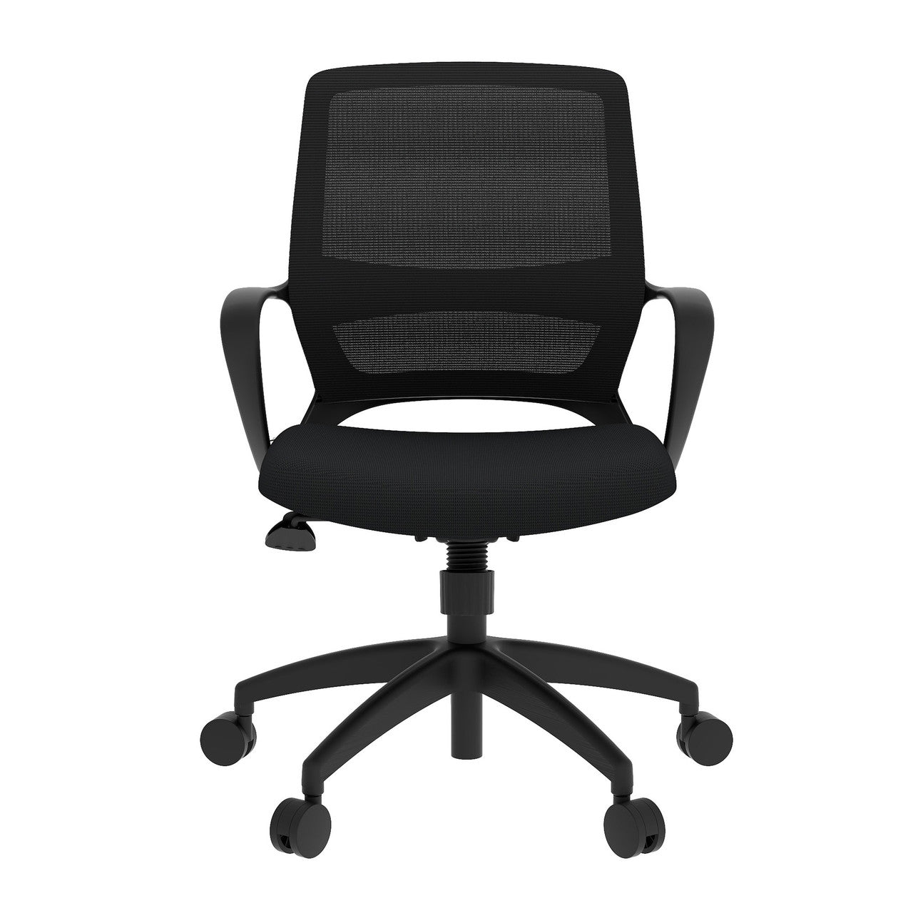 OfficeSource Orion Mesh Back Conference Chair with Black Frame - Black