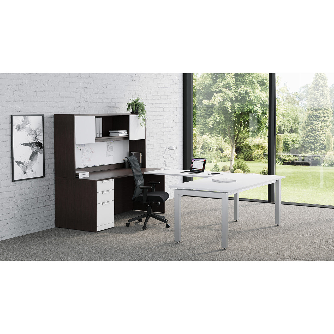 OfficeSource OS Laminate U Shape Typical - OS234 - White