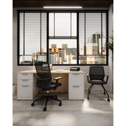 OfficeSource OS Laminate Double Full Pedestal Typical - OSTYP235 - White