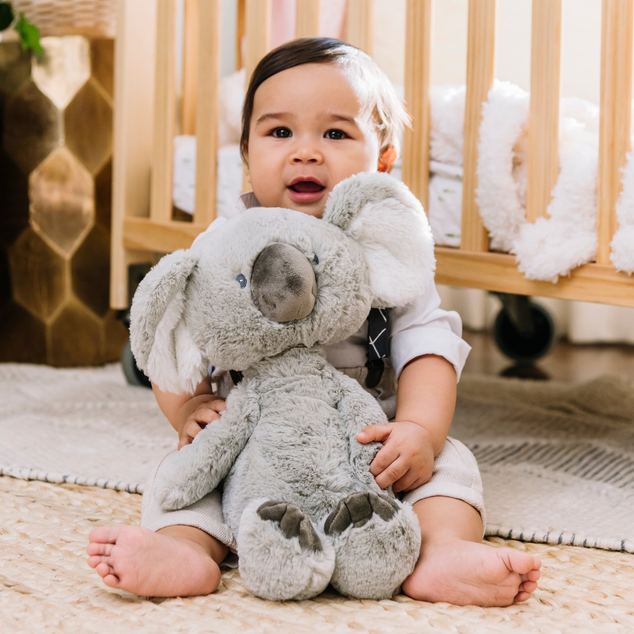 Baby GUND, Lil’ Luvs Collection Shay Koala Bear Plush Stuffed Animal, Gray and White, 12”