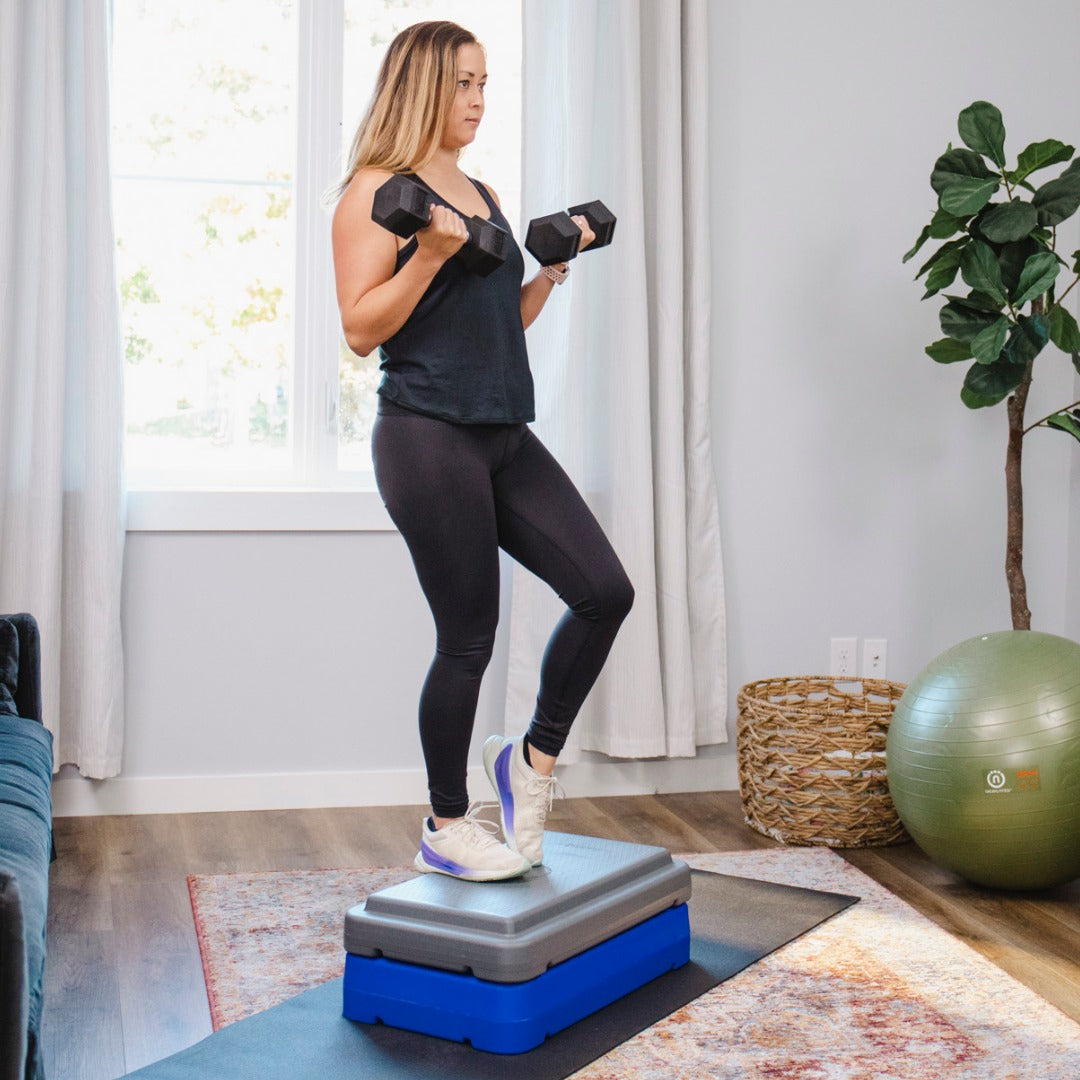 The Step Stackable 6In Riser-Blue