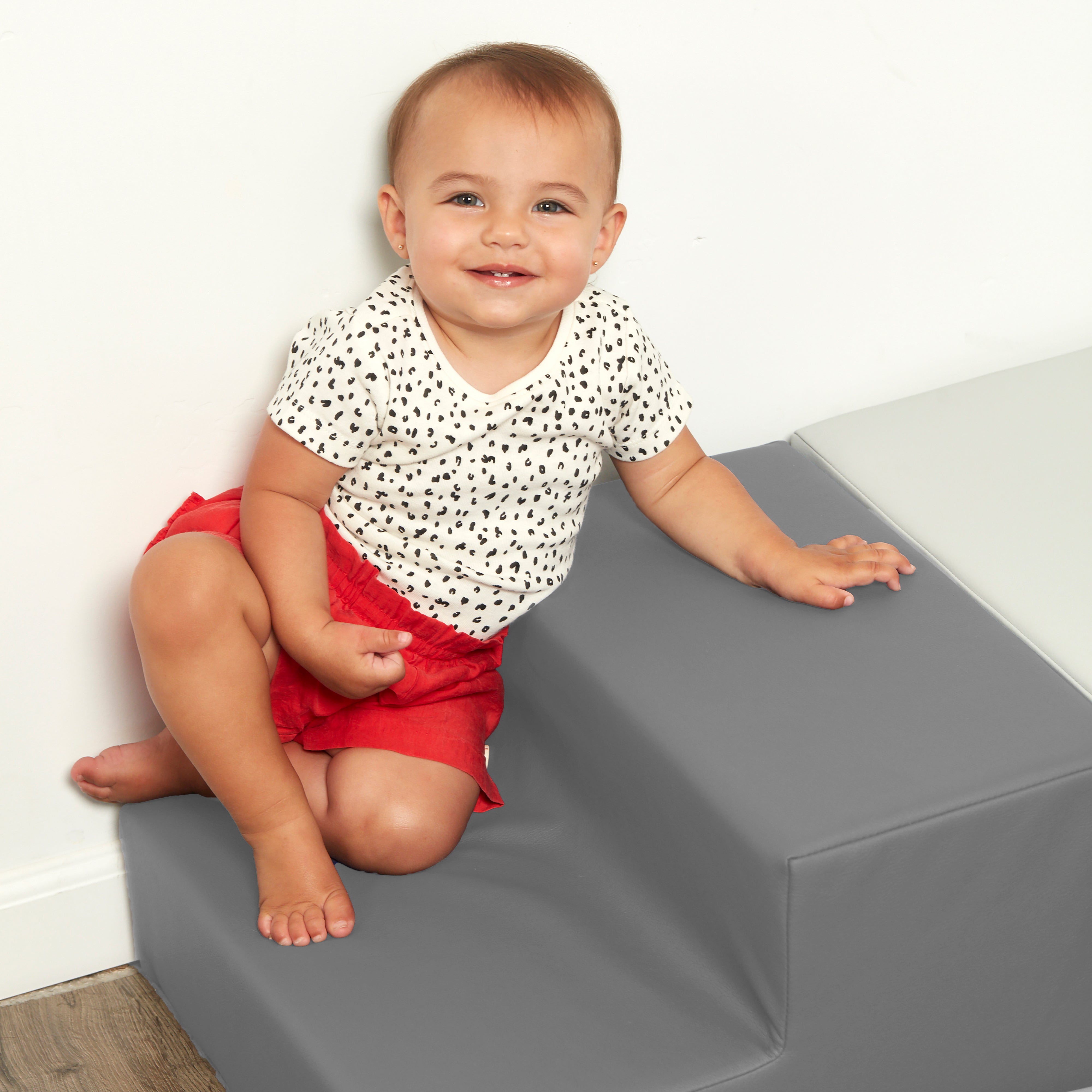 SoftScape Toddler Playtime Corner Climber - Gray/Light Gray