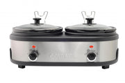 Courant 2.7 QT Double Slow Cooker -  Stainless Steel