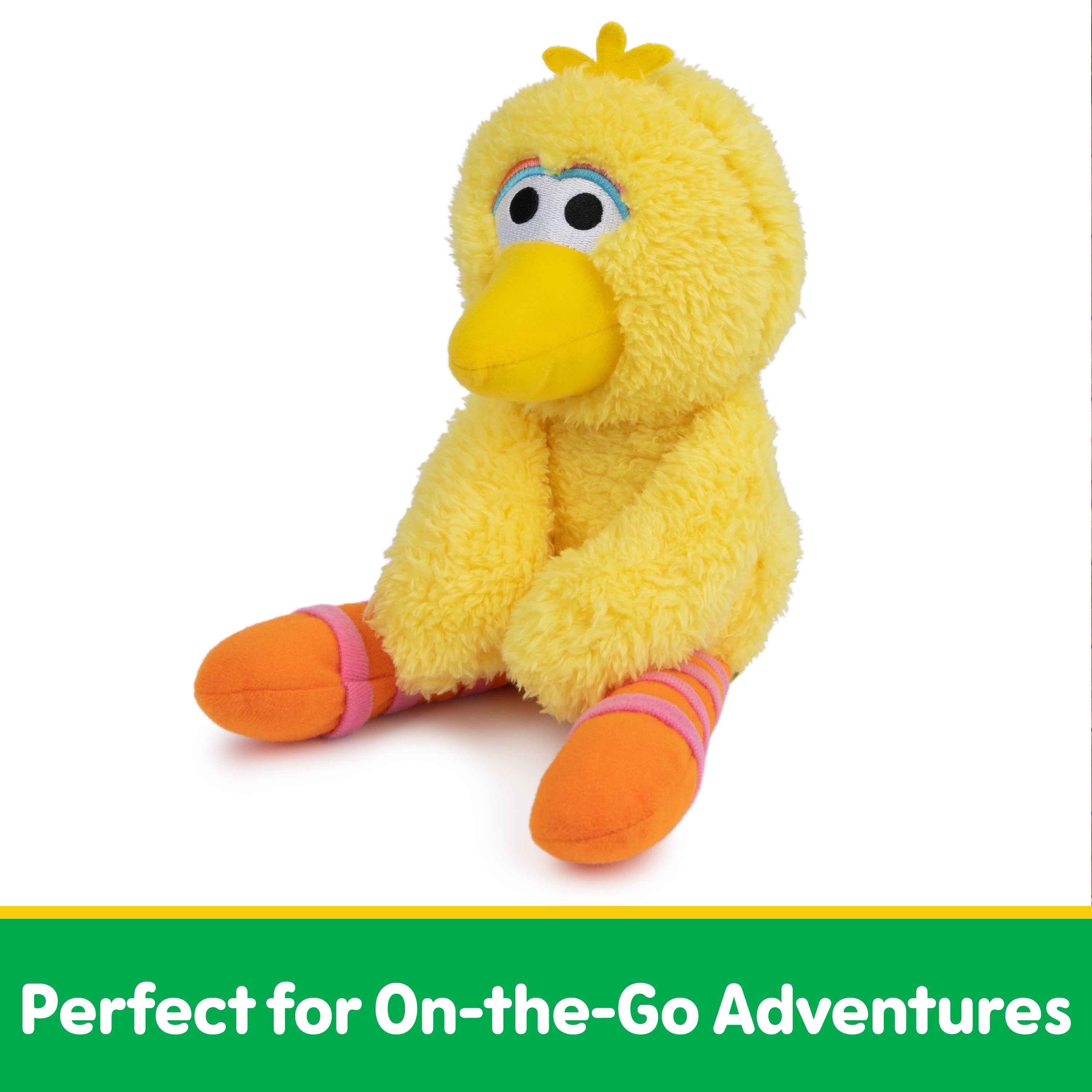 GUND Sesame Street Official Big Bird Take Along Buddy Plush, Premium Plush Toy for Ages 1 & Up, Yellow, 13”