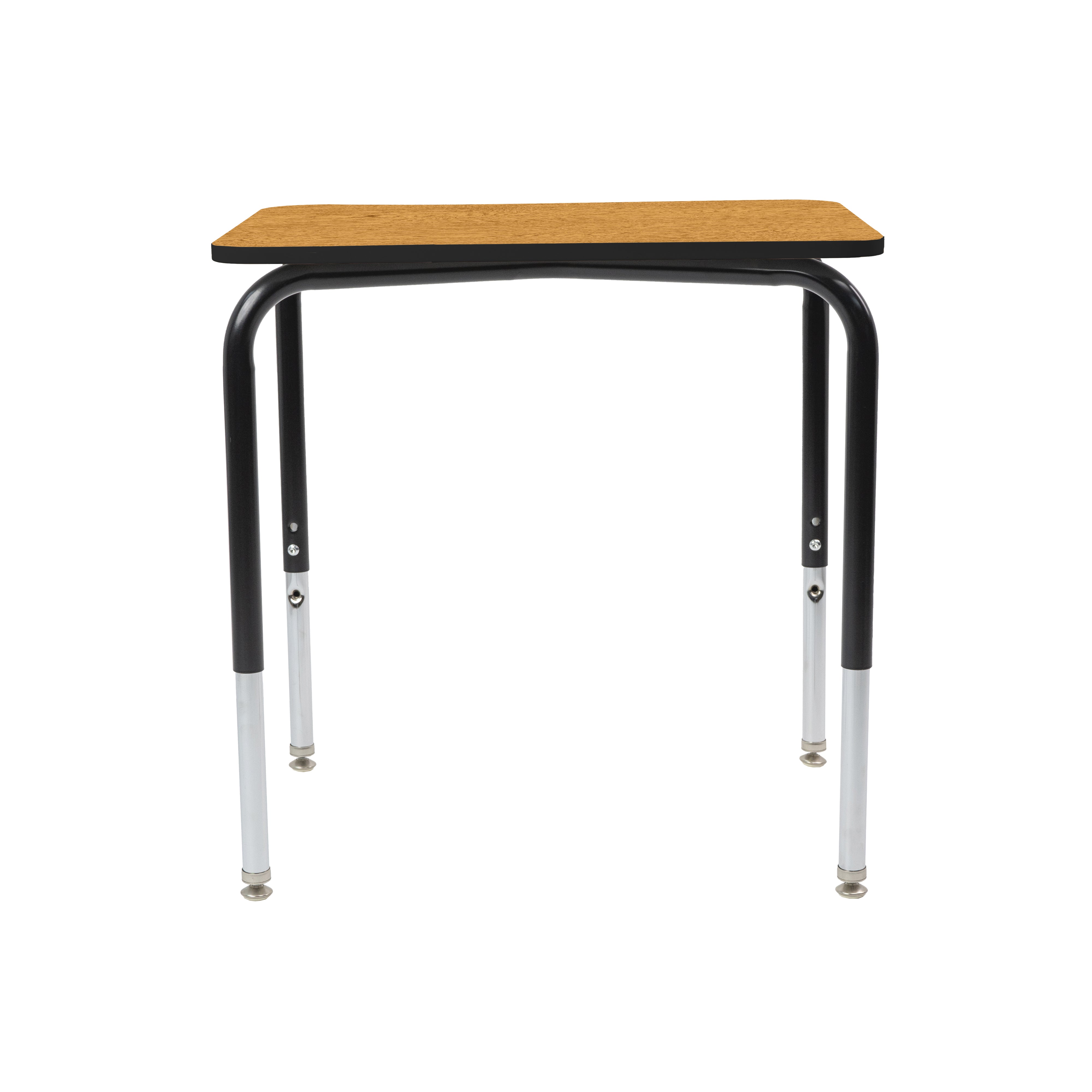 18" x 24" Belly Curve Open Front Desk, 2-pack - Oak/Black