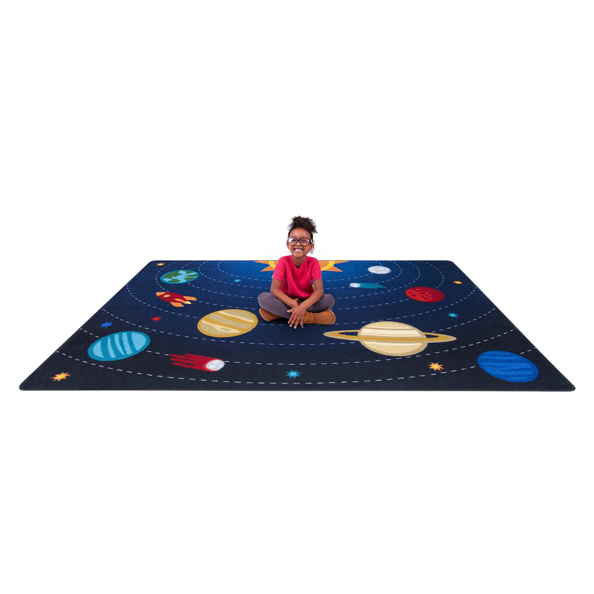 Out of this World 5'4" x 7'8" area rug in color Multi