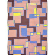 Outside the Box 3'10" x 5'4" area rug in color Grape
