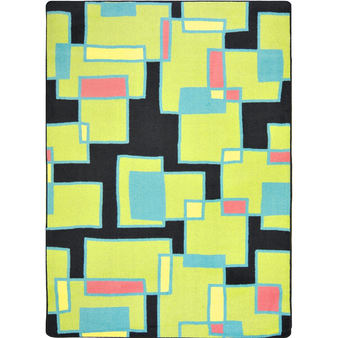 Outside the Box 3'10" x 5'4" area rug in color Tropical