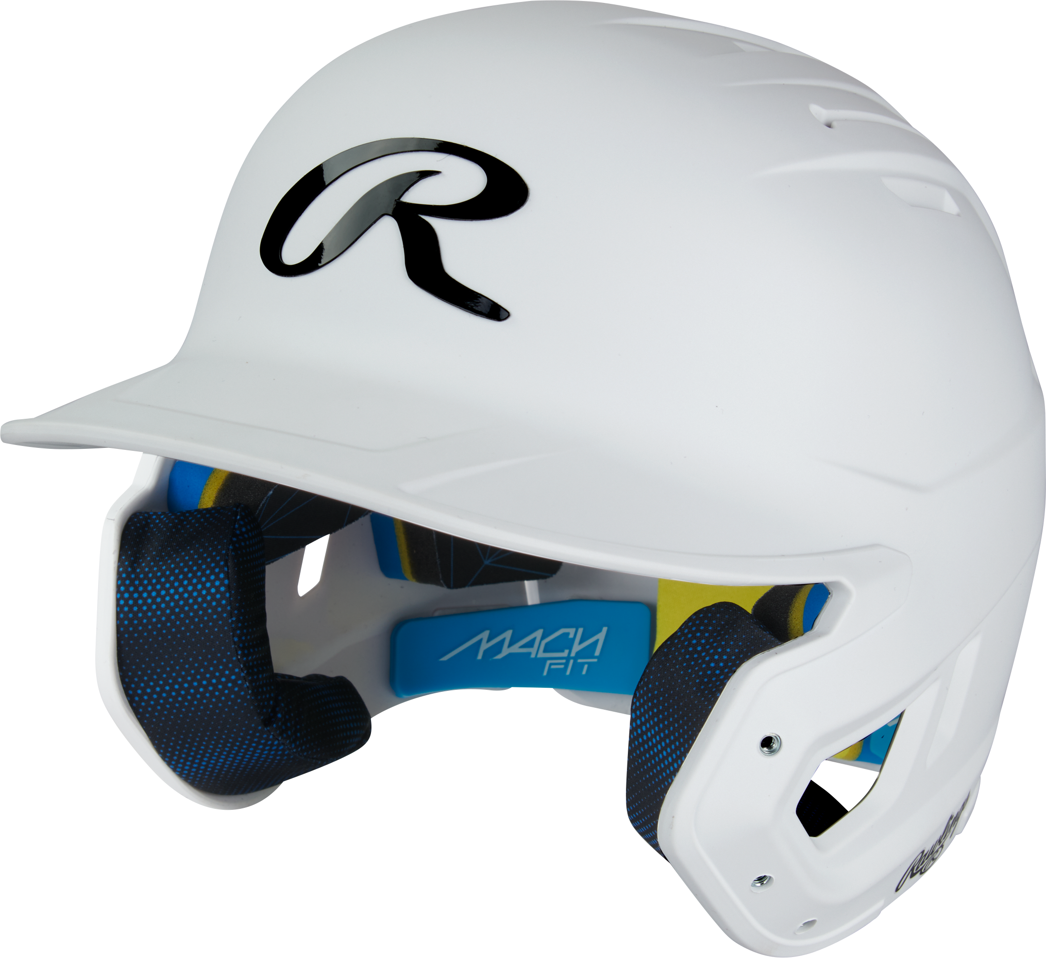 Rawlings Mach Fit Matte Osfm Batting Helmet - White