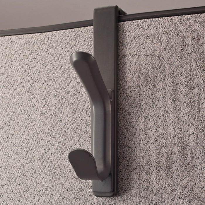 Cubicle Double Coat Hook, 2/PK