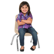 10" Stack Chair with Swivel Glides - Sand