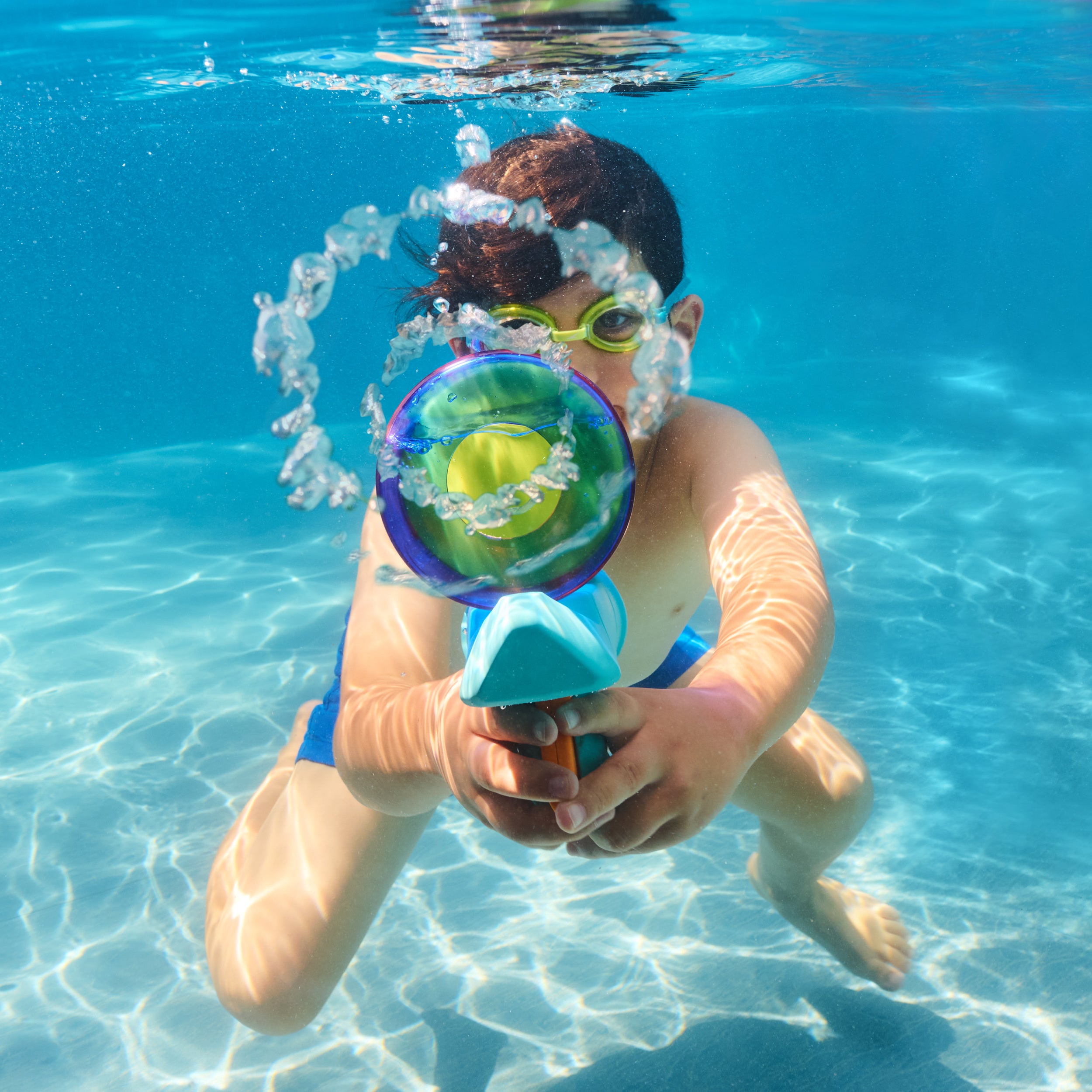 SwimWays Hydro Ring Water Launcher, Kids Pool Toys for Swim Training, Water Blaster Toys & Outdoor Games for Kids Aged 5 & Up
