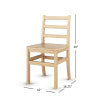 Little Innovator Hardwood Ladder Back Chairs, 16"