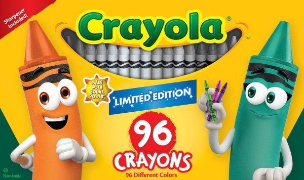 Crayola 96 Count Crayons, With Limited Edition Colors, Coloring Set, Gift for Kids Ages 3 & Up