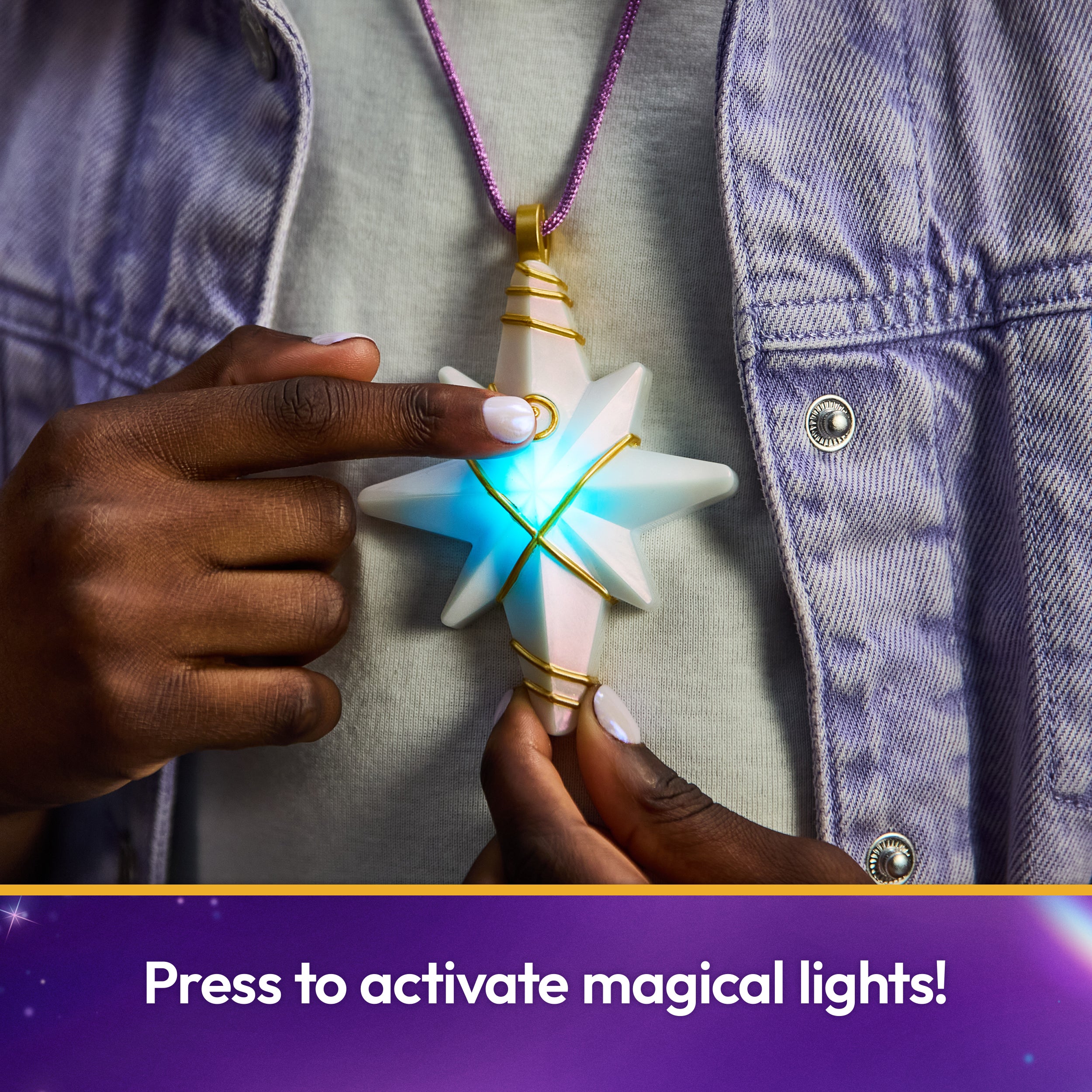 Unicorn Academy, Sophia’s Light Up Necklace & Glitter Ring for Girls Pretend Play & Dress Up, Dolls & Unicorn Toys for Girls Ages 4 and up