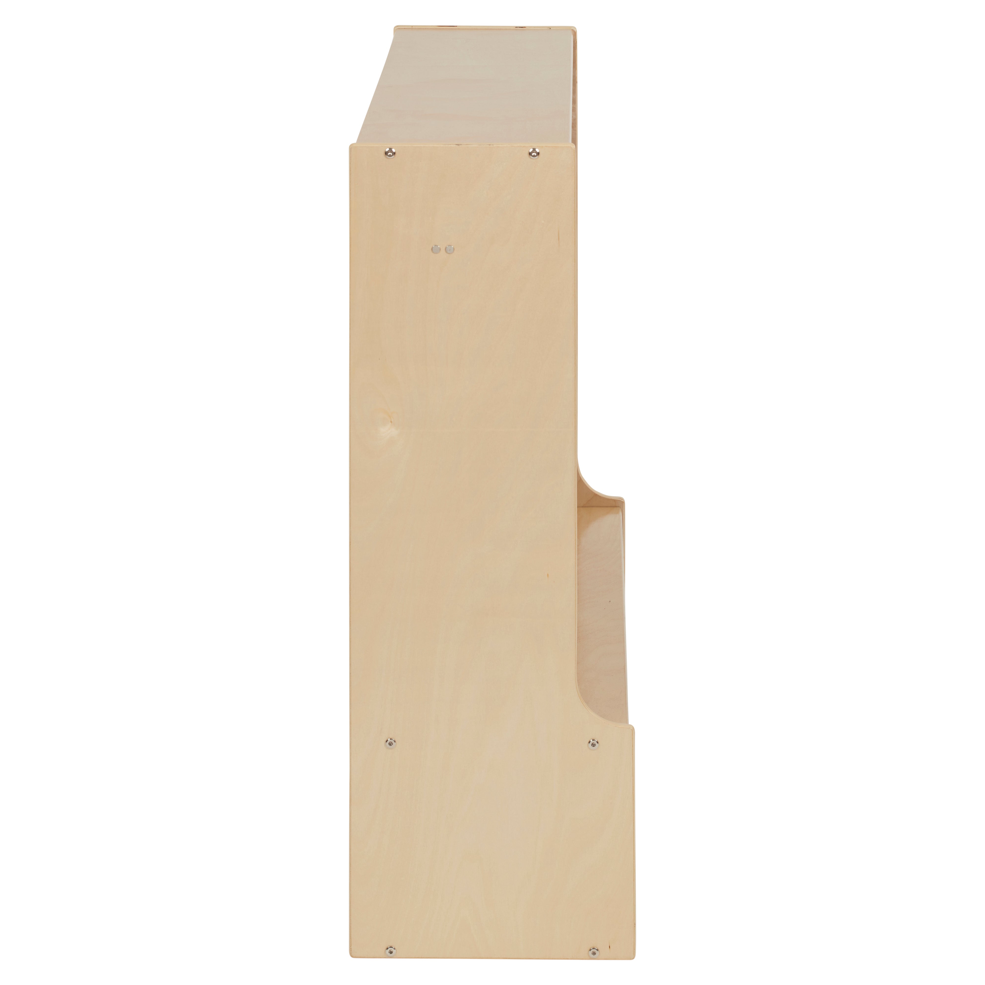 Streamline 4-Section Toddler Coat Locker with Bench - Natural
