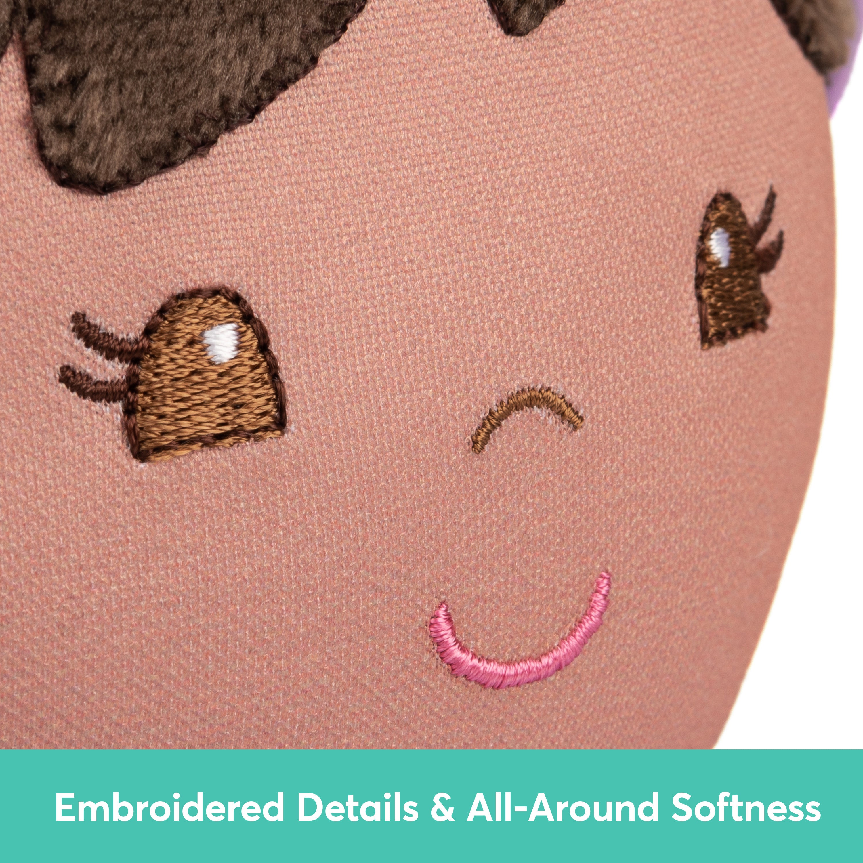 Baby GUND Sustainable Baby Doll, Plush Doll Made from Recycled Materials, For Babies and Newborns, Purple, 12”