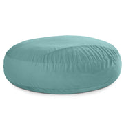 Jaxx 7 Foot Cocoon - 2-in-1 Convertible Bean Bag Bed & Large Bean Bag Chair for Adults, Lush Velvet Turquoise