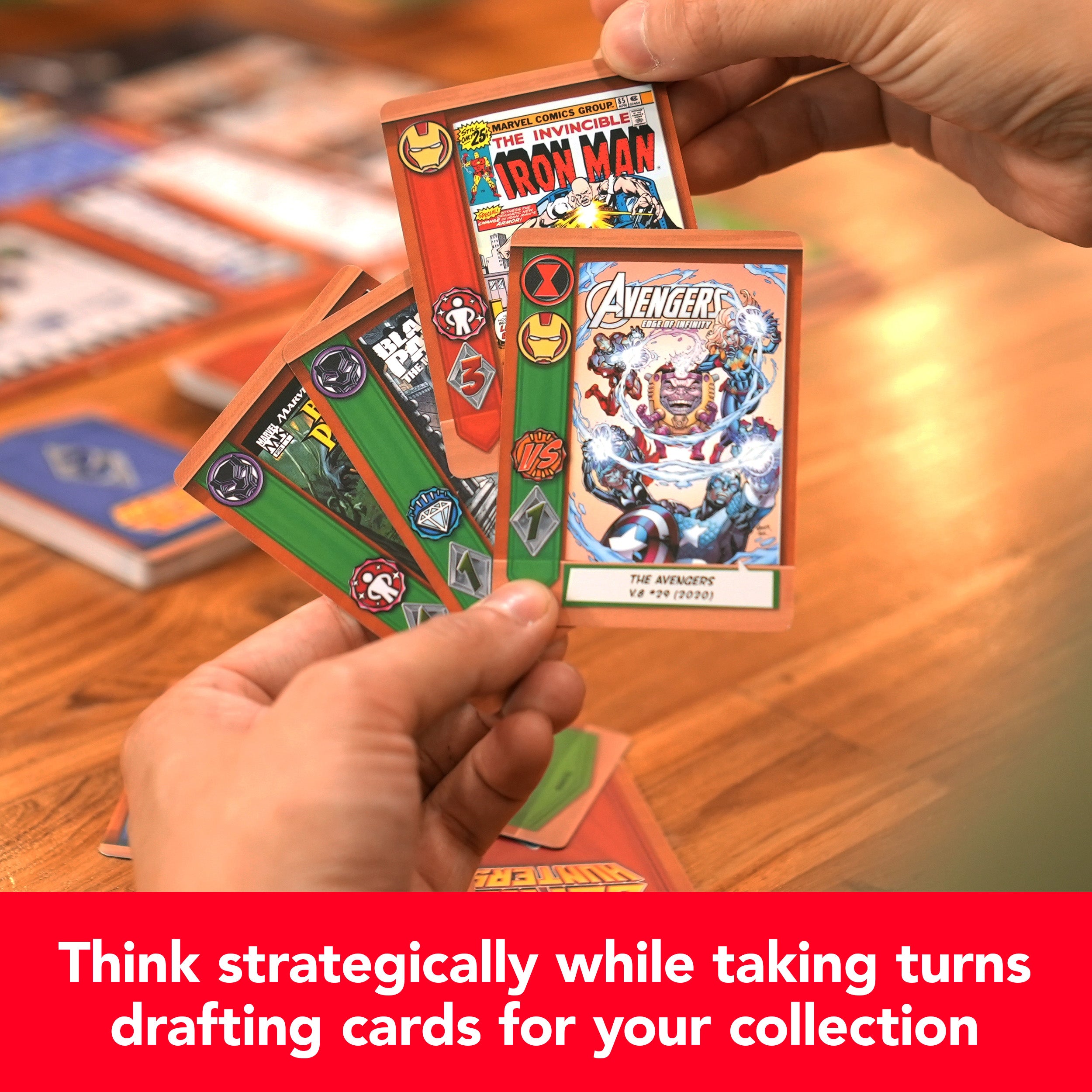 Spin Master Games, Marvel Comic Hunters, Comic Collecting Strategy Card Game for Fans of Marvel Rivals & Action Movies, 1-4 Players, for Ages 14 & Up