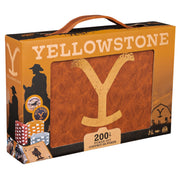 Spin Master Games, Yellowstone, 200-Piece Poker Set with Custom Carrying Case, Dealer & Betting Poker Chips Card Deck, Yellowstone Merchandise, for Adults 16 and up